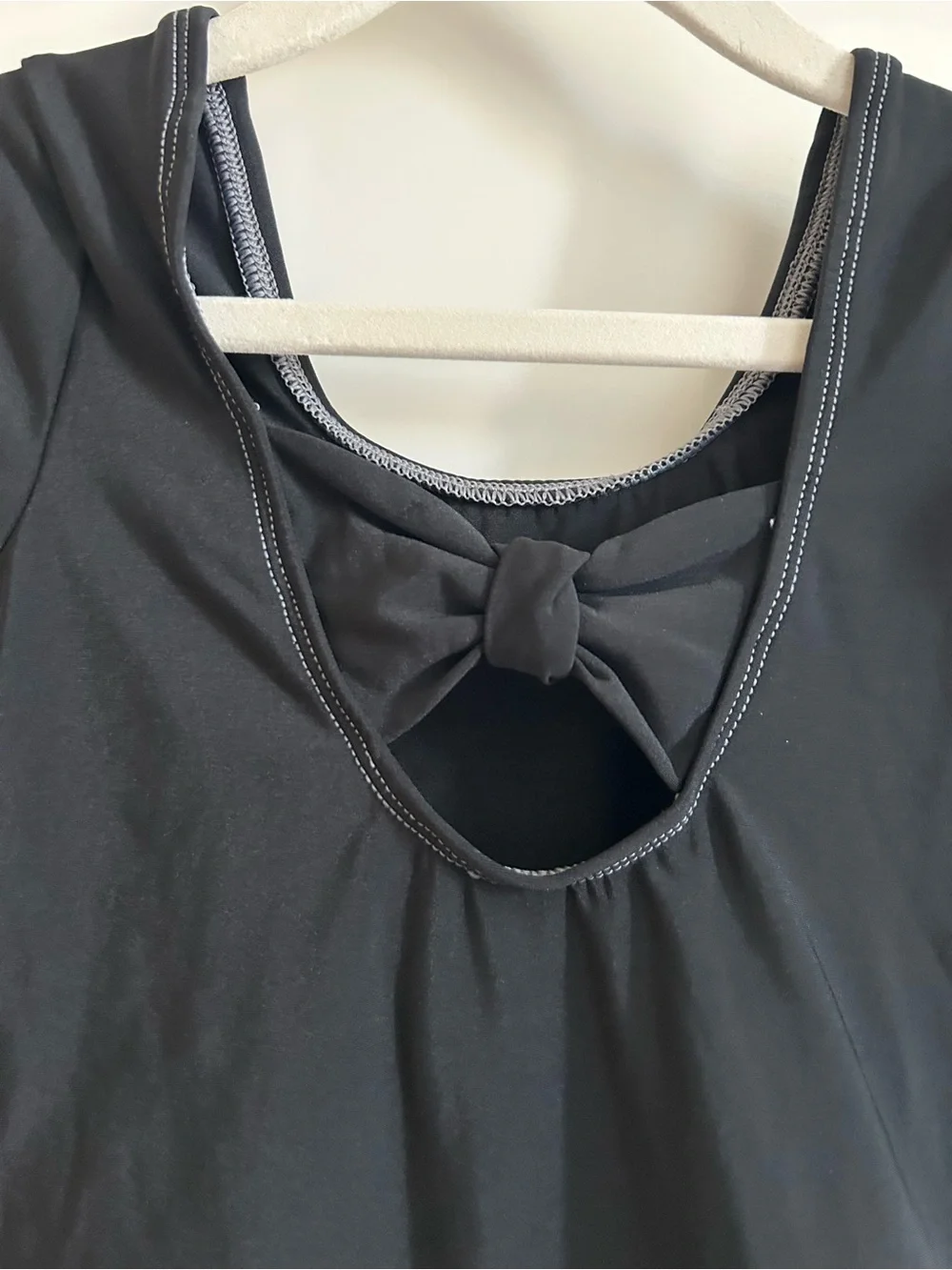 Black & Gray Short Sleeve Dance Practice Dress -  MC Child’s Medium